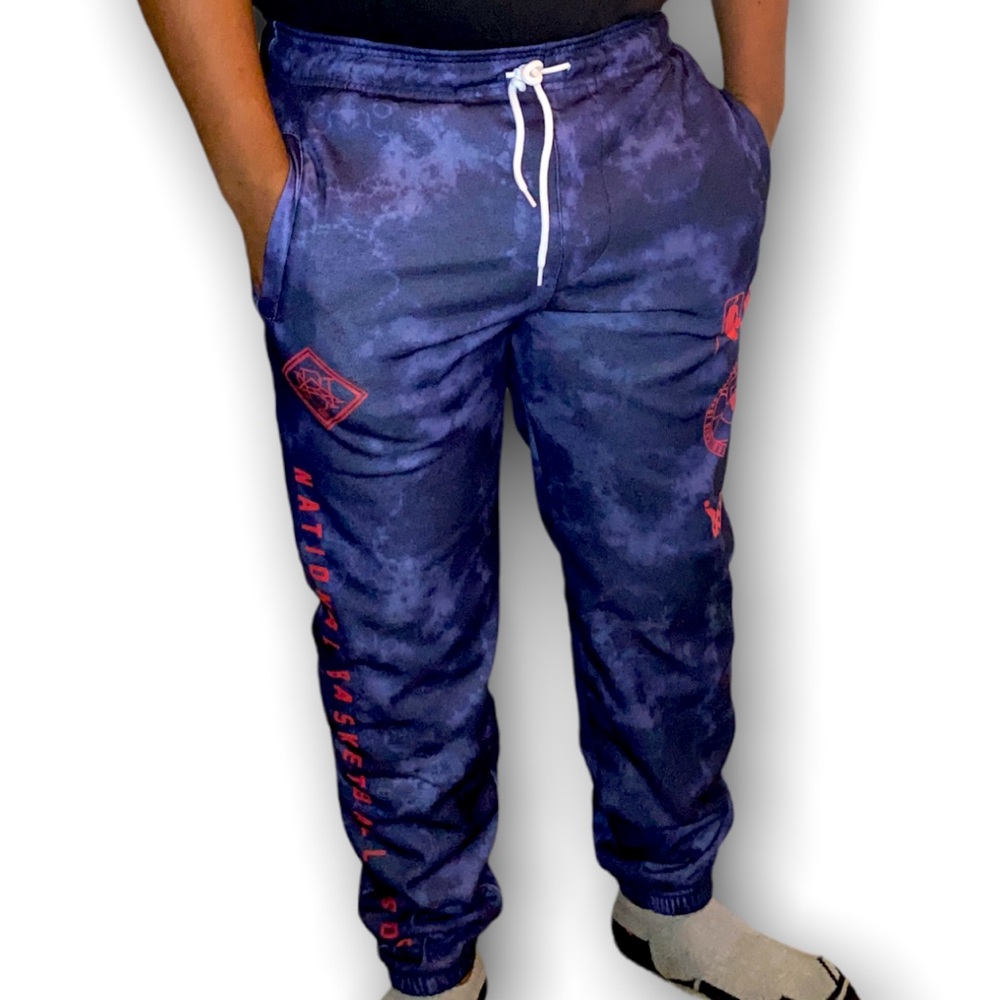 NBA Acidic Blue Joggers Size Medium